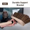 10 Garden Broom Outdoor with Wooden Handle Natural Stiff Bassine Hard Bristle Push Broom with Durable Support Bracket Yard Brush Heavy Duty Outdoor Stiff Sweeping Yard Brush (2) view 3