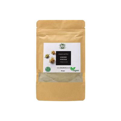 Clean Organic Gokhru Powder - Tribulus Terrestris - 100% Pure and Natural (100)