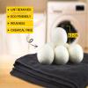 PalviHome Wool Dryer Balls (6 Pack), Tumble Dryer Balls for Laundry to Reduce Drying Time, Static Cling, and Wrinkles - Natural Fabric Softener - Hand Made and Reusable - (Large) view 3