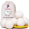 PalviHome Wool Dryer Balls (6 Pack), Tumble Dryer Balls for Laundry to Reduce Drying Time, Static Cling, and Wrinkles - Natural Fabric Softener - Hand Made and Reusable - (Large) view 4
