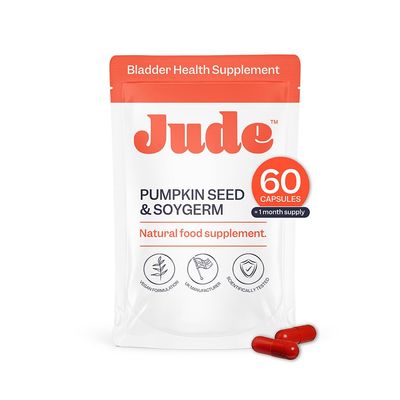 Jude Bladder Health Tablets As Seen On Dragons' Den, Science-Backed Supplement, Nourish Your Pelvic Floor, Made in The UK, Vegan & Gluten Free, Pumpkin Seed Extract & Soy Germ Extract, 60 Capsules