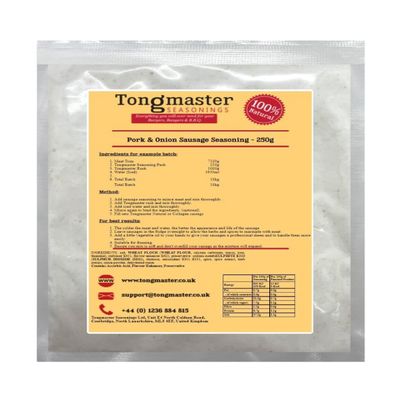 Pork & Onion Sausage Seasoning - 250g (makes a 10kg batch)