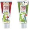 Punch and Judy Kids Natural Toothpaste Mixed Twin-Pack (Natural Mint and Natural Strawberry), 6+ Months, 2 x 50ml view 1