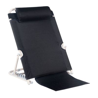 YYDX Folding Rest Breathable Bed Backrest, Portable Lifting Bed Backrest Support for Disability, with Adjustable Headrest,Black