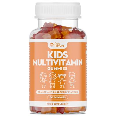 Kids Multivitamin Gummies with Zinc, Vitamin C & Vitamin D - Vitamins for Kids Aged 3+ - Zinc for Immune System - Kids Vitamins (60 Gummies)
