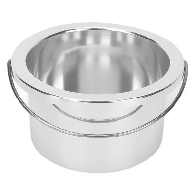 100mm Wax Warmer Inner Pot for Waxing Bowl, Wax Warmer Replacement Pot Portable Hair Removal Waxing Bowl Accessory for Hair Remover Machine (Silver)