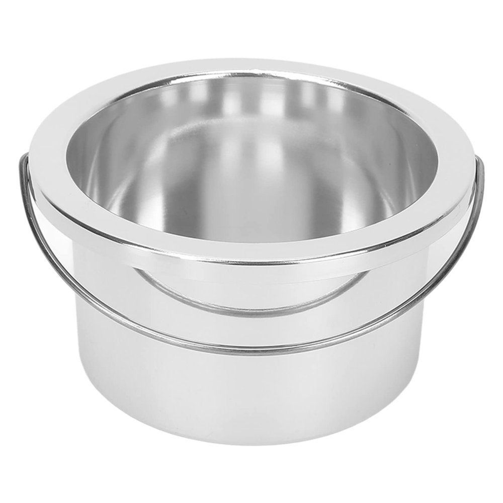 100mm Wax Warmer Inner Pot for Waxing Bowl, Wax Warmer Replacement Pot Portable Hair Removal Waxing Bowl Accessory for Hair Remover Machine (Silver)