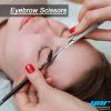 Facial Hair Scissors-Eyebrow Trimmer-Grooming Scissors for Eyebrow Shaping, Ear, Nose, Nostril Hair & Moustache (Silver Straight) view 3