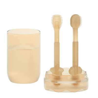 Washranp Baby Cleaning Toothbrush -Rust Reliable Portable Compact -Slip Newborn Cleaning Toothbrush for Travel