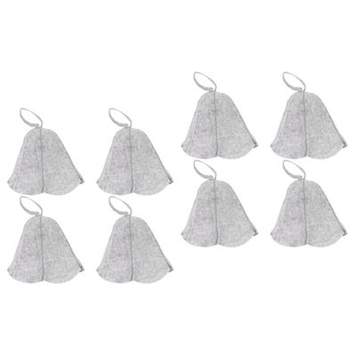 8pcs Felt Sauna Hat for Men and Women Comfortable Bath Caps for Hot Dry Steam Room Essential Sauna Accessories for Hair Protection and Care