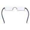 SIKAITE 2 pairs of hard lens half-frame reading glasses anti-blue reading glasses with special reading glasses case (gold and blue, 1.5, diopters) view 4