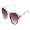 I-Sential Reading Sunglasses Womens Designer Translucent Clear Frame UV400 Sun Readers Tinted Glasses & Case 1.25 view 1