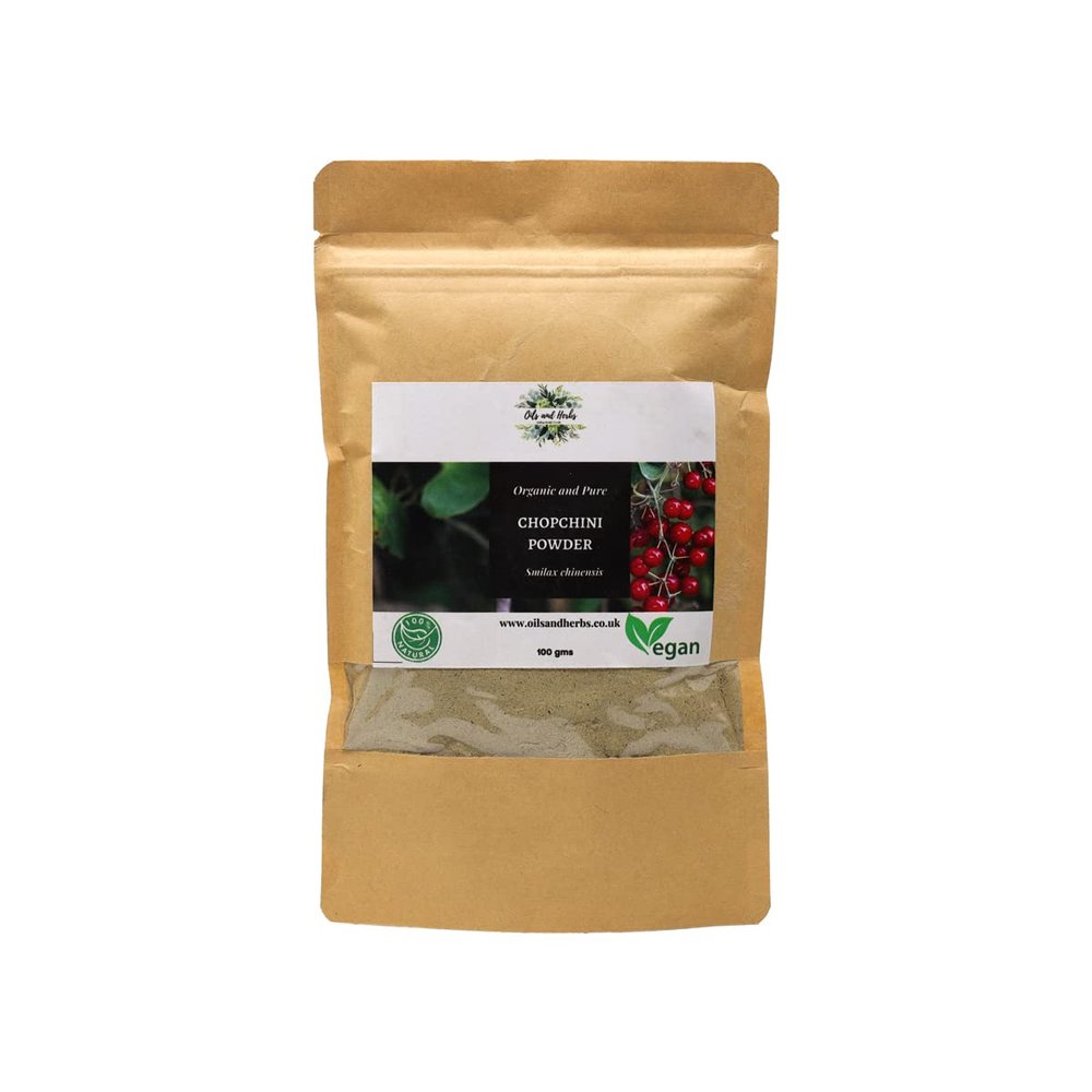 Clean Organic Chopchini Powder- Smilax China -100% Pure and Natural (300)