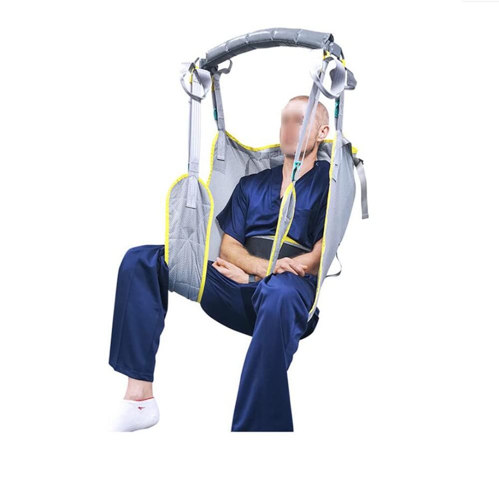 Toileting Sling Patient, Full Body Patient Lifting Harness, Patient Hoist, Lifting Sling with Loop Accessories, for Positioning and Lifting the Bed, Nursing, Easy to UseDoes not include crane