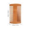 3pcs Beard Comb Set Double Sided Wood Beard Comb Anti-static Beard Grooming Comb for Men view 2