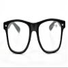 Fads & Fashions Classic Retro Oversized Style Mens Womans Geek Nerd Reading Glasses +0.5 up to +4.0 TN49 (Shiny Black, 4.00, multiplier_x) view 2