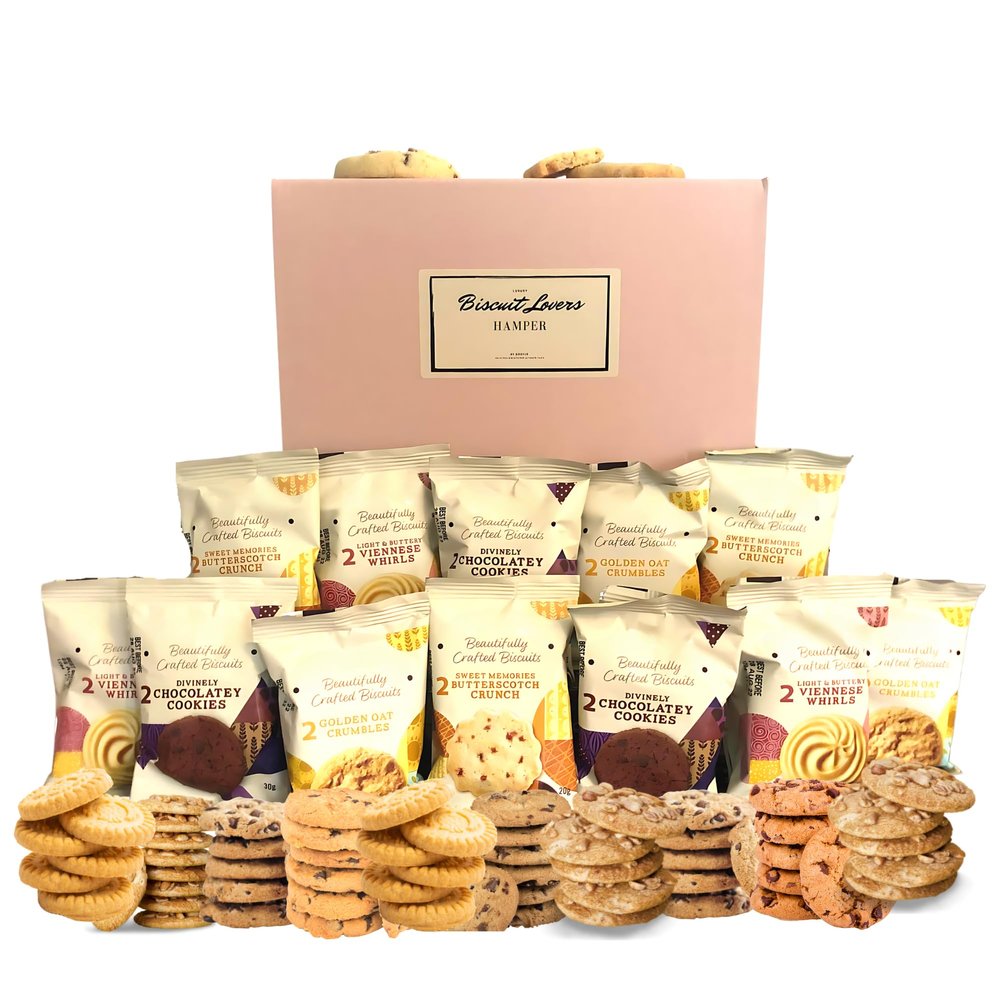 Biscuits Treat Hamper Gift Set Including 12 Packs of 2 Border Biscuits (24 Total) In a Luxury Hamper Box | The Chosen Gift For Biscuit Lovers - Exclusive to GOOFIIE.