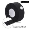 4 Rolls Zinc Oxide Tape, 10m x 2.5cm Cohesive Bandage Flexible Breathable Wrist Finger Tape Easy Tear Athletic Sports Tape for First Aid Sports AnkleBlack view 3