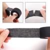 4 Rolls Zinc Oxide Tape, 10m x 2.5cm Cohesive Bandage Flexible Breathable Wrist Finger Tape Easy Tear Athletic Sports Tape for First Aid Sports AnkleBlack view 4