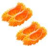 2 Pairs Mop Shoes Mop Slippers Cleaning Shoes Lazy Slippers Reusable Washable Microfibre Soft Cleaning Shoes for Mop Heads Broom Shoes for Home Floor Dust Dirt Hair Cleaning view 1