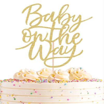 AHAORAY Baby On The Way Cake Topper