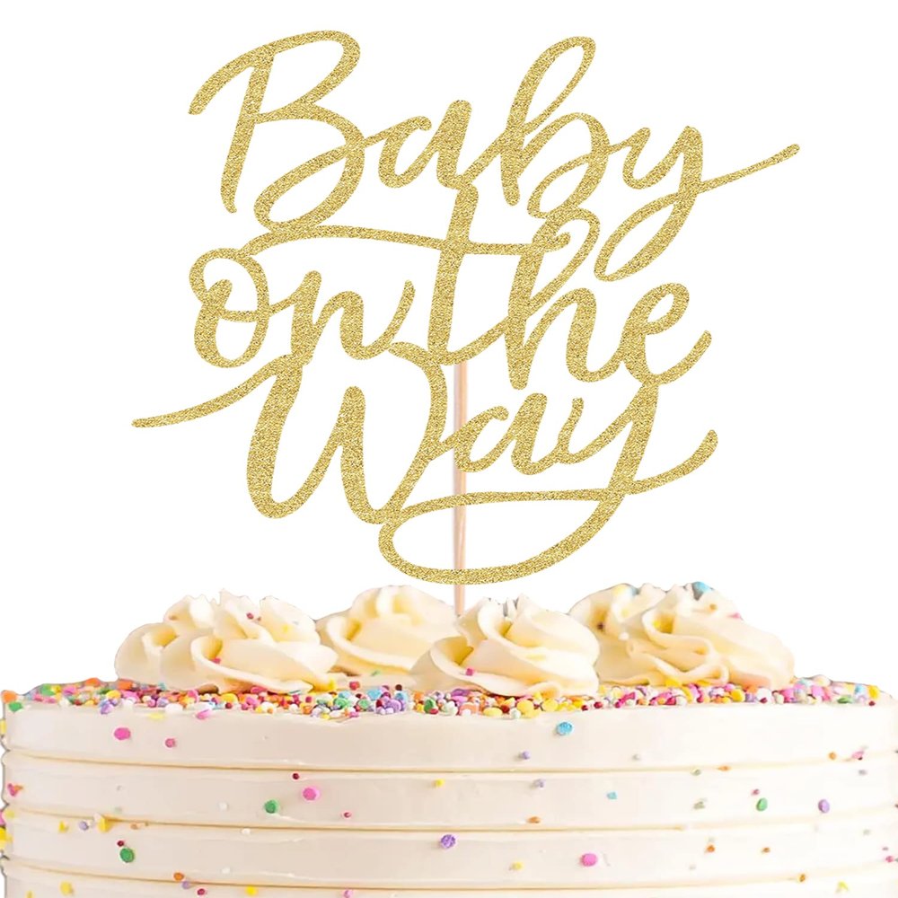 AHAORAY Baby On The Way Cake Topper