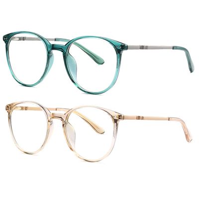 SIKAITE 2 Packs Reading Glasses for Ladies Men Reading magnifier Glasses Made with a Sprung Hinge (green and brown, 3.0, diopters)