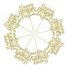 24Pcs Gold Glitter Father's Day Cupcake Toppers Happy Father's Day Best Dad Cake Toppers Birthday Party Super Dad Cake Decorations Toppers Picks for Father's Birthday Party Supply view 3