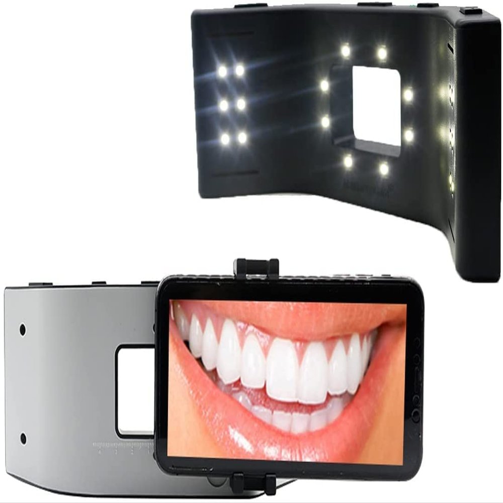 6500K Dental Photography LED Mobile Holder, Mobile Dental Photography Light, Dental Oral LED Light for Mobile Photography, Dental Photography Equipment for Fill Light