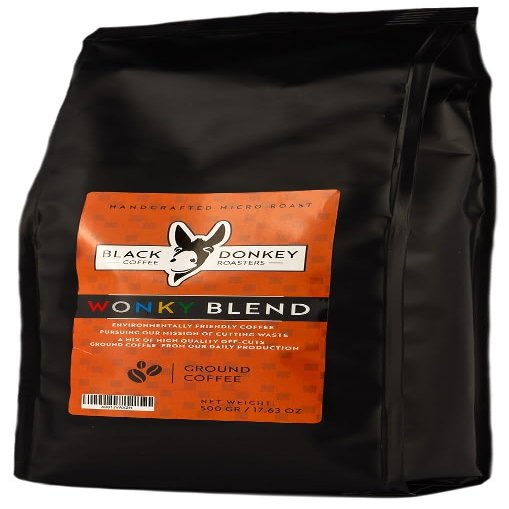 Black Donkey - 500g Ground Coffee (WONKY Blend) | Cutting Waste | A Mix of Our Off-Cuts from Our Daily Production