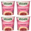 4 x 60g Scottish Raspberry Honey Porridge Wholesome & Hearty Food Healthy Quick Snack view 1