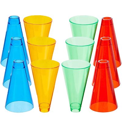 Rehabilitation Advantage Stacking Hand Replacement Cones, Set of 12, Multicolor