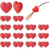 15 Pairs Eyeglasses Ear Grip Ear Hooks, Anti-Slip Holder Eyeglasses Stoppers Temple Tips Sleeve Retainer Love-shaped Eyewear Retainers For Eyeglasses, Sunglasses, Reading Glasses (RED LOVE) view 1