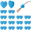 15 Pairs Eyeglasses Ear Grip Ear Hooks, Anti-Slip Holder Eyeglasses Stoppers Temple Tips Sleeve Retainer Love-shaped Eyewear Retainers For Eyeglasses, Sunglasses, Reading Glasses (Blue LOVE) view 1