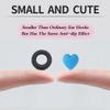 15 Pairs Eyeglasses Ear Grip Ear Hooks, Anti-Slip Holder Eyeglasses Stoppers Temple Tips Sleeve Retainer Love-shaped Eyewear Retainers For Eyeglasses, Sunglasses, Reading Glasses (Blue LOVE) view 2