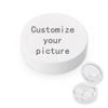 Customised Travel Contact Lens Cases with Mirror,Cute Contact Lens Holder Mini Box Container, Portable Contact Lens Case Travel Kit, Contact Lens Soaking Storage Case with L and R Caps view 1