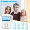 Sawgmore Water Flosser, Professional Dental Oral Irrigator with 6 Kinds of Unique Tips, Tooth Flosser with 10 Pressure Setting, 600ML Water Tank Suitable for Whole Family view 2