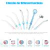 Sawgmore Water Flosser, Professional Dental Oral Irrigator with 6 Kinds of Unique Tips, Tooth Flosser with 10 Pressure Setting, 600ML Water Tank Suitable for Whole Family view 4