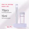 URFEDA 70 Pieces Ear Holes Cleaner Dental Floss Cleaning Line Herbal Solution for Care Ear Holes 15 ml Cleaning Fluid Odour Removal Cleaning Tool for Girls Women Men view 3