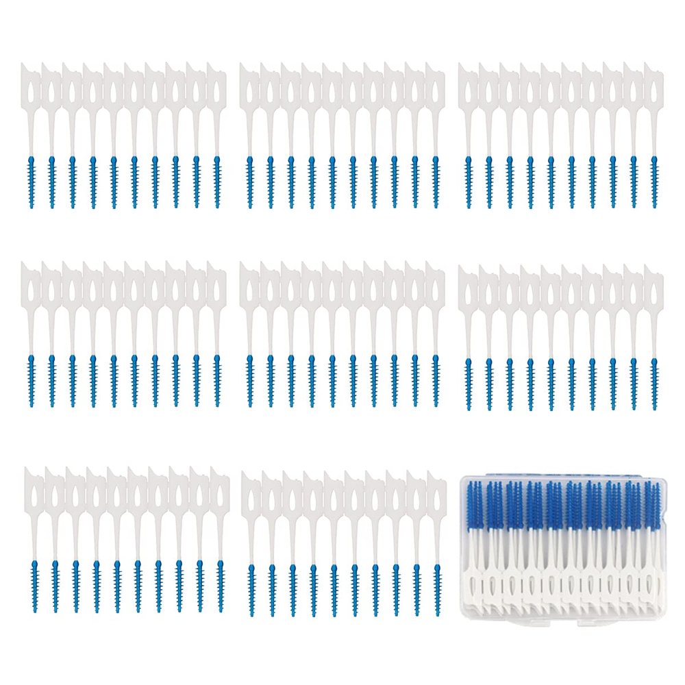 120 Pcs Disposable Interdental Brush Braces Cleaning Brush - Toothpick Dental Tooth Cleaning Tool for Oral Deep Clean Health Care