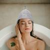 BESPORTBLE 2pcs Lightweight Felt Sauna Hats Bathing Caps for Women Men Absorbent Water-resistant Sauna Accessories for Home Use Grey view 2