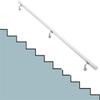 X&Z-XAOY Elderly NonSlip Wood Stairs Grab Bar With Complete Kit White Against The Wall Interior Step Handrail Outside/Garden/Loft/Ramp Banister Handrails (Size : 0.5m(1.6ft)) view 1