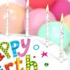 Victoria Sponge happy birthday themed cake - A delicious traditional vanilla sponge cake with buttercream and a rich apple and raspberry jam, serves 10-12 portions. Baked by bakerdays. view 4