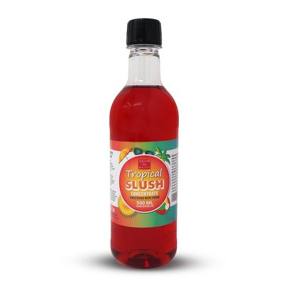 Aromhuset Tropical Slush Concentrate 500 ml - Mixing Ratio 1:5 - Flavoured Slushie Syrups Mix for Ice Drinks Machines, Blender Mix, Bars, Restaurants, Home, DIY Cocktails