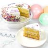 Victoria Sponge Floral Gardening Themed Birthday Cake | A Delicious Traditional Vanilla Sponge Birthday Cake With Buttercream & A Rich Apple & Raspberry Jam | Serves 10-12 | Baked By Bakerdays. view 2