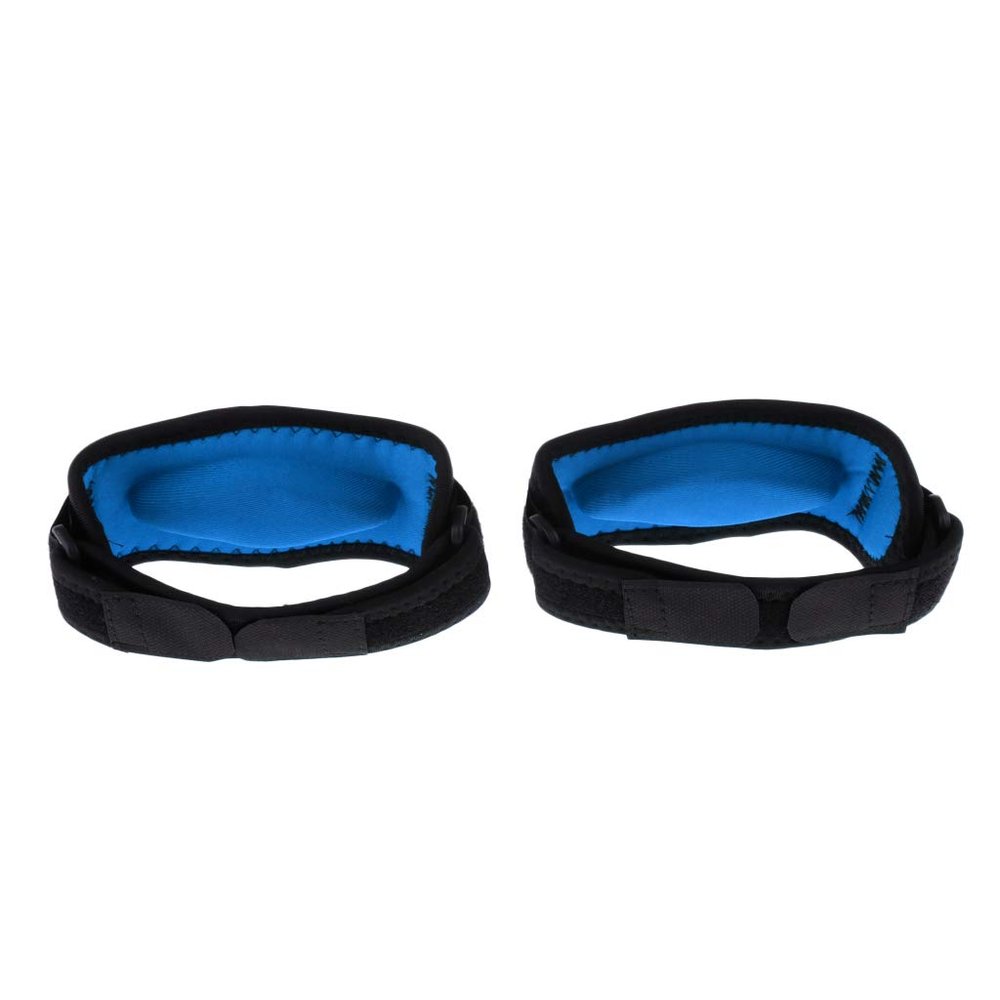 1 Pair Tennis & Golfers Elbow Support Brace Strap, Wrist Sweatband Compression Pad Band for Men and Women Basketball Fitness Tennis Blue