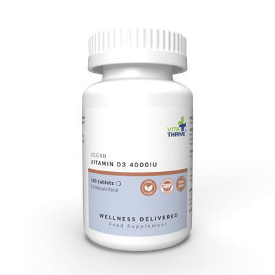 VitaThrive Vegan Vitamin D3 400iu 120 Tablets