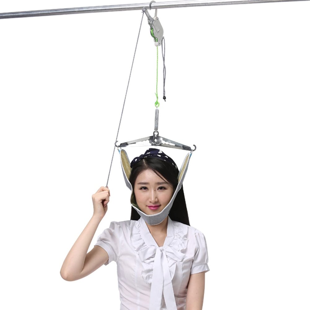 HCCTOZZ Hammock for Neck Pain Relief Stretcher, Neck Stretcher Cervical Traction Device, Cervical Support Stretching Trainer for Spinal Decompression