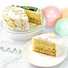 Victoria Sponge champagne themed birthday cake - A delicious traditional vanilla sponge cake with buttercream and a rich apple and raspberry jam, serves 10-12 portions. Baked by bakerdays. view 2