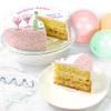 Victoria Sponge champagne whishes themed birthday cake - A delicious traditional vanilla sponge cake with buttercream and a rich apple and raspberry jam, serves 10-12 portions. Baked by bakerdays. view 2